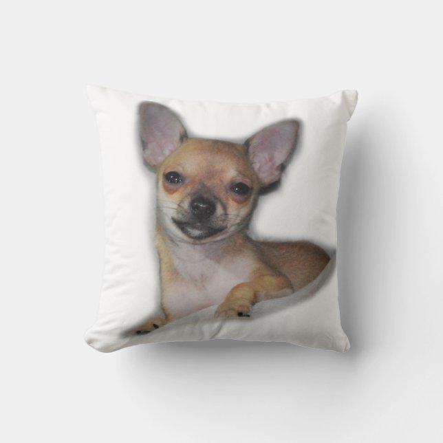 Chihuahua Throw Pillow (Front)