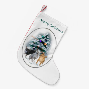 Chihuahua Trio Christmas Small Christmas Stocking