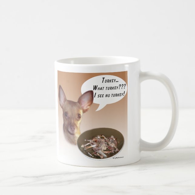 Chihuahua Turkey Coffee Mug (Right)