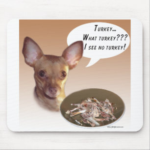 Chihuahua Turkey Mouse Pad
