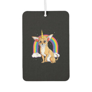 chihuahua unicorn girls space galaxy rainbow do air freshener