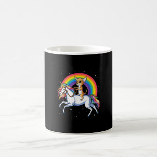 chihuahua unicorn girls space galaxy rainbow do coffee mug