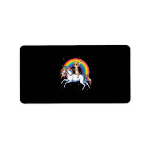 chihuahua unicorn girls space galaxy rainbow do label