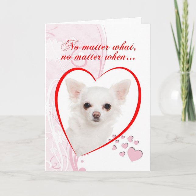 Chihuahua Valentine's Day Card (Front)