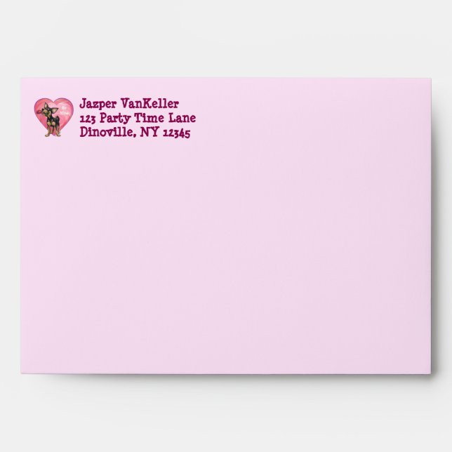 Chihuahua Valentine's Day Envelope (Front)