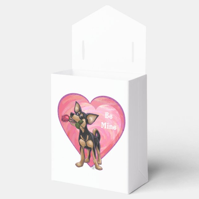 Chihuahua Valentine's Day Favor Box (Opened)