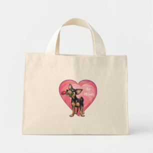 Chihuahua Valentine's Day Mini Tote Bag