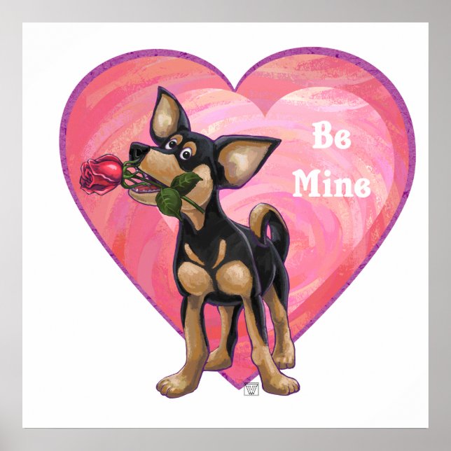 Chihuahua Valentine's Day Poster (Front)