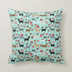 chihuahua valentines love pillow