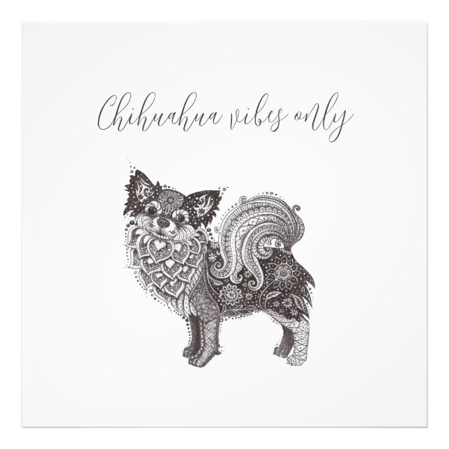 Chihuahua Vibes Premium Satin Photo Paper (Devant)