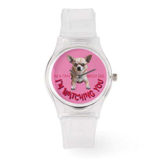 Chihuahua Watch Montre Chihuahua mignonne et drôle (Recto)