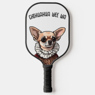 Chihuahua wee wa pickleball paddle