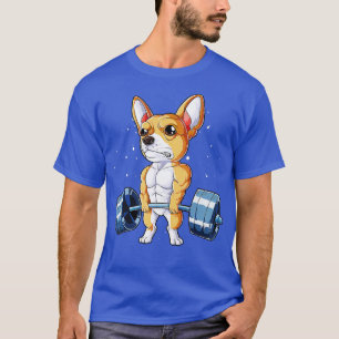 Chihuahua Weightlifting Funny Deadlift Men Fitness T-Shirt