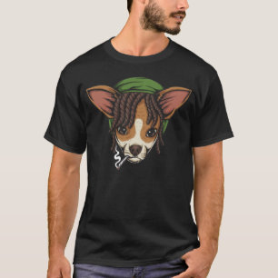 Chihuahua with joint and rasta T-Shirt