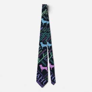 Chihuahua Word Art Tie