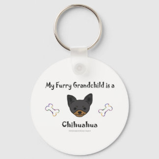 ChihuahuaBlackTan Keychain