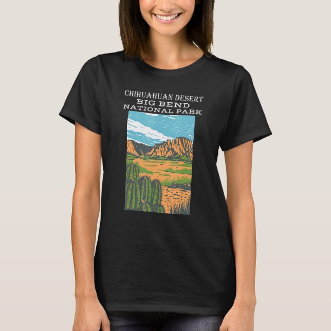 Chihuahuan Desert Big Bend National Park Camping H T-Shirt (Front)