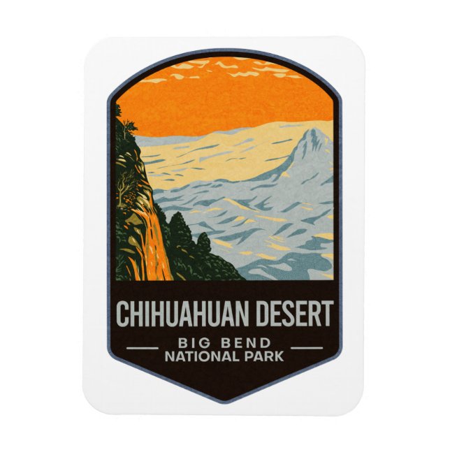Chihuahuan Desert Big Bend National Park Magnet (Vertical)