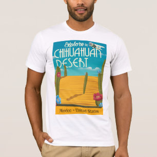 Chihuahuan Desert USA mexico travel poster T-Shirt