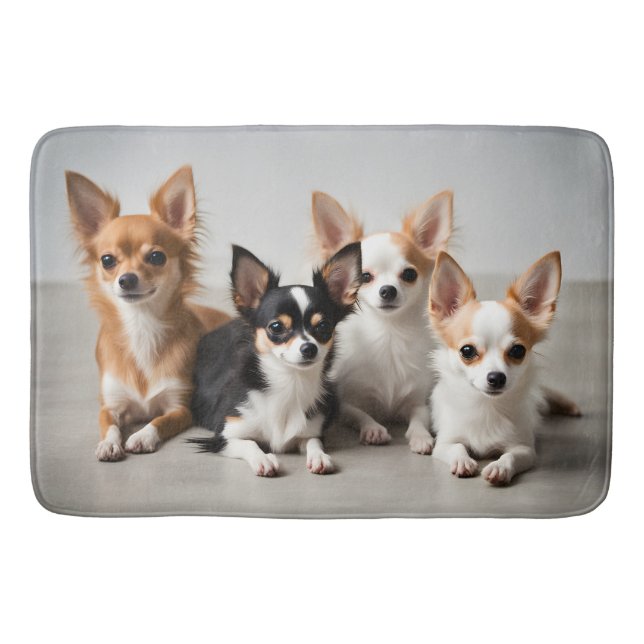 Chihuahuas Bath Mat (Front)