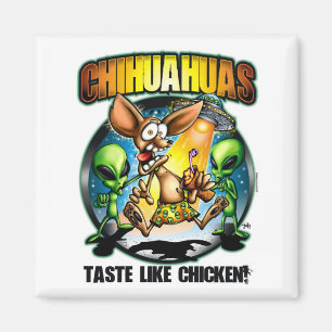 Chihuahuas Taste Like Chicken Magnet