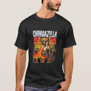 Chihuazilla Giant Chihuahua Dog Monster Movie Paro T-Shirt