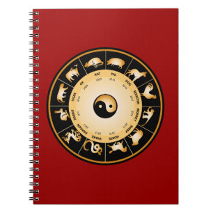Chiinese Zodiac Wheel Notebook