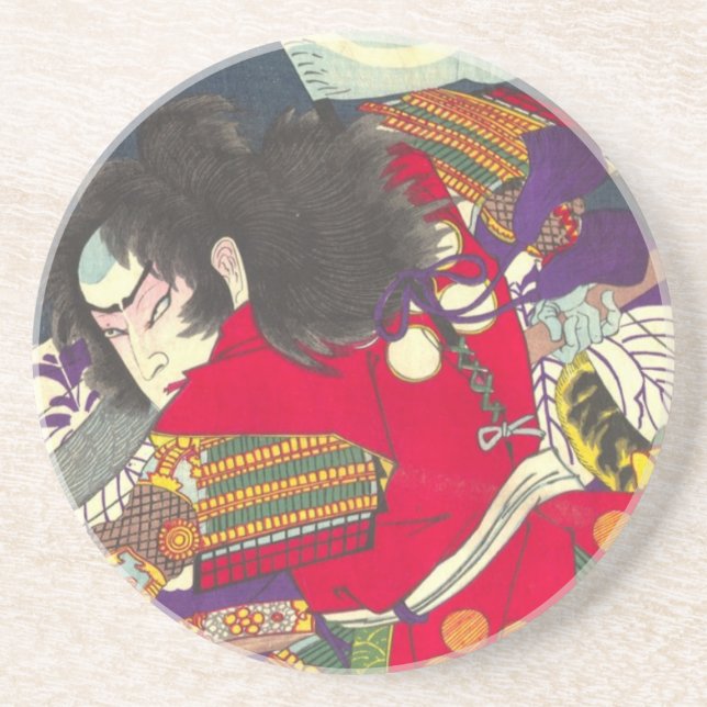Chikanobu Samurai 3:5 Coaster (Front)