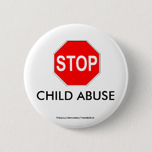 CHILD ABUSE 2 INCH ROUND BUTTON