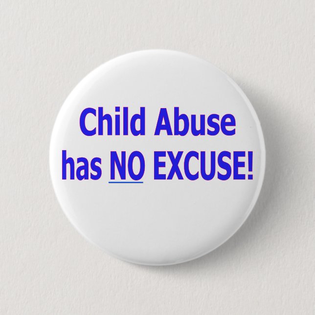 Child Abuse 2 Inch Round Button (Front)