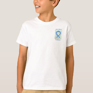 Child Abuse Awareness Blue Ribbon Angel Custom Tee