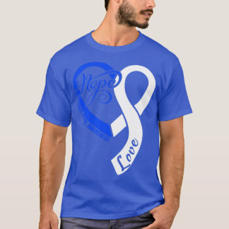 Child Abuse Awareness Hople Love Heart Ribbon Happ T-Shirt
