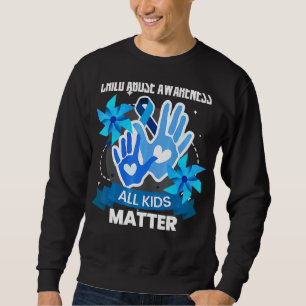 Child Abuse Awareness Prevention Pinwheel Stop 1 Sweatshirt