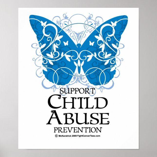 Child Abuse Butterfly Poster (Front)