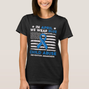 Child Abuse Prevention Flag Child Abuse Awareness T-Shirt