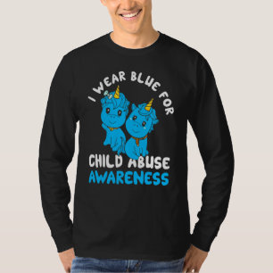 Child Abuse Prevention Month Blue Ribbon Awareness T-Shirt