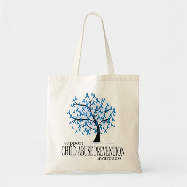 Child Abuse Prevention Tree Tote Bag (Front)