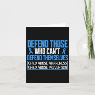 Child Abuse Survivor Child Abuse Prevention Month Card