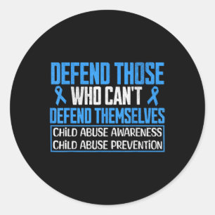 Child Abuse Survivor Child Abuse Prevention Month  Classic Round Sticker