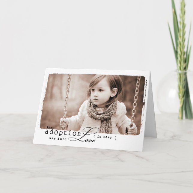 Child Adoption Girl Card (Front)