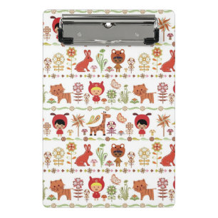 Child and Animals Pattern Mini Clipboard