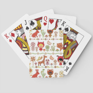 Child and Animals Pattern Playing Cards