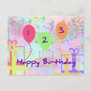 Child Birthday Three Years Old - Happy Birthday! Card
