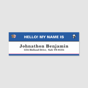 Child Boy Girl Kids ID Student Identification  Name Tag