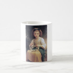 Child Braiding a Crown, Bouguereau Coffee Mug