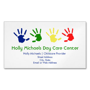 Child Care / Babysitter Magnetic Business Cards