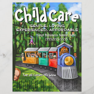 Child Care. Babysitting. Day Care. Tear sheet