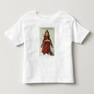 Child Dressed in Red Cloak Toddler T-shirt