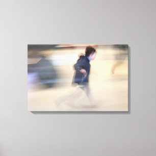 Child escaping from LB's Spider Beaubourg Canvas