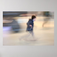 Child escaping from LB's Spider Beaubourg Poster